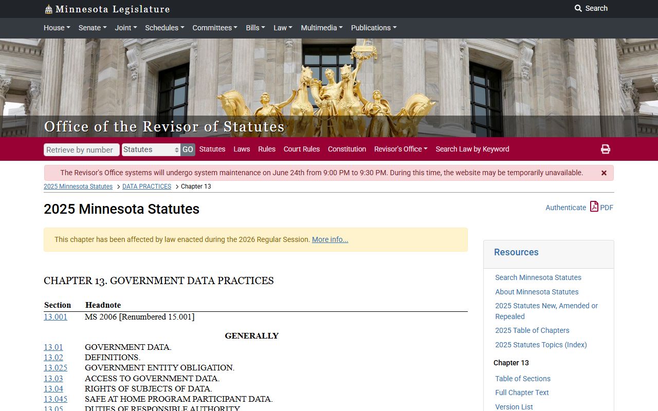 Marshall County Court Administrator Minnesota Government Data Practices Act