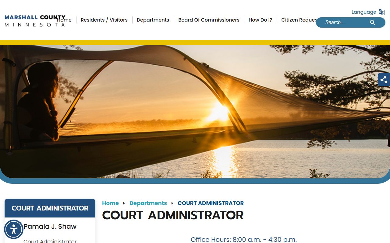 Marshall County Court Administrator official office page
