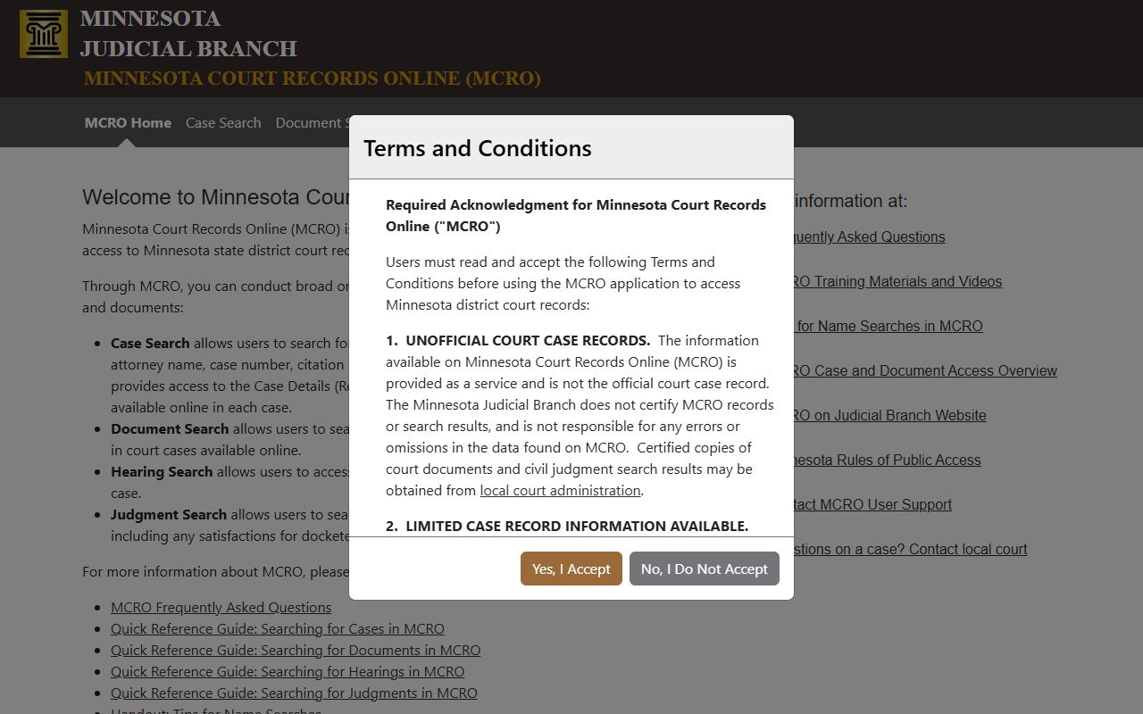 Marshall County court records MCRO public access portal