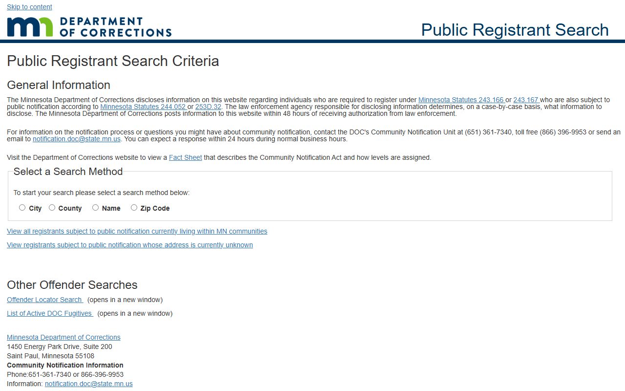 Marshall County inmate records Minnesota public registrant search