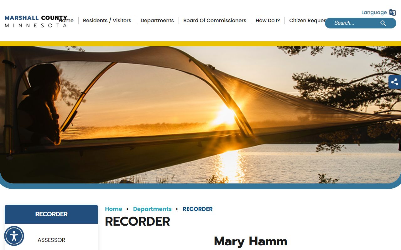 Marshall County marriage and divorce records Recorder source